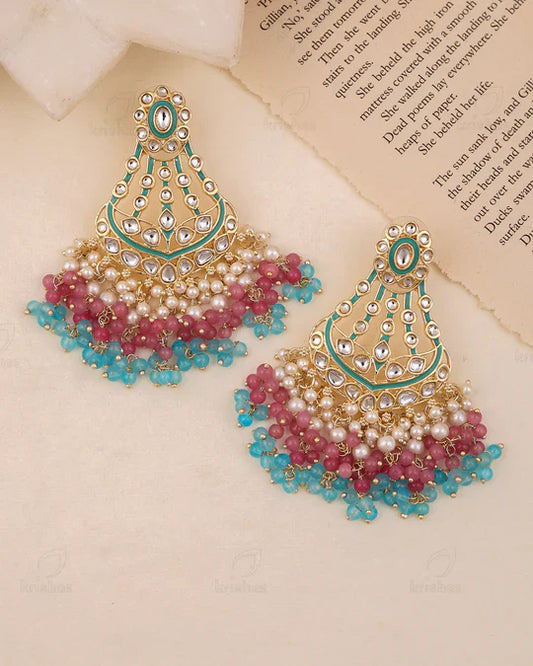 Aadvik Kundan Dangler Earrings