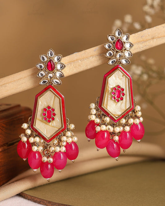 Ahana Kundan Dangler Earrings