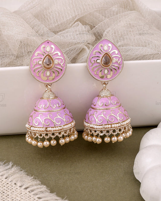 Alisha Kundan Jhumki Earrings