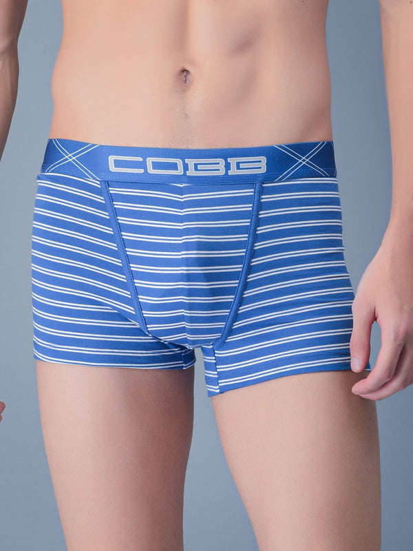 Cobb Royal Blue Men Striped Trunk