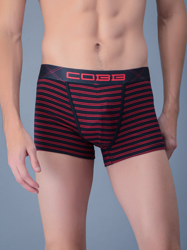 Cobb Red Men Striped Trunk