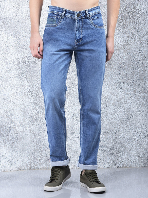 DONLAY BLUE STRAIGHT-FIT JEANS