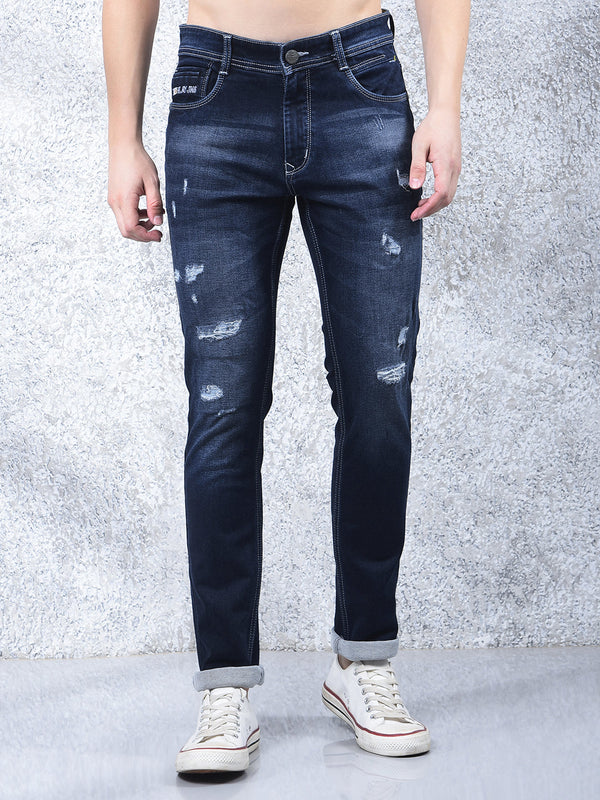 DONLAY DARK BLUE ULTRA-FIT JEANS