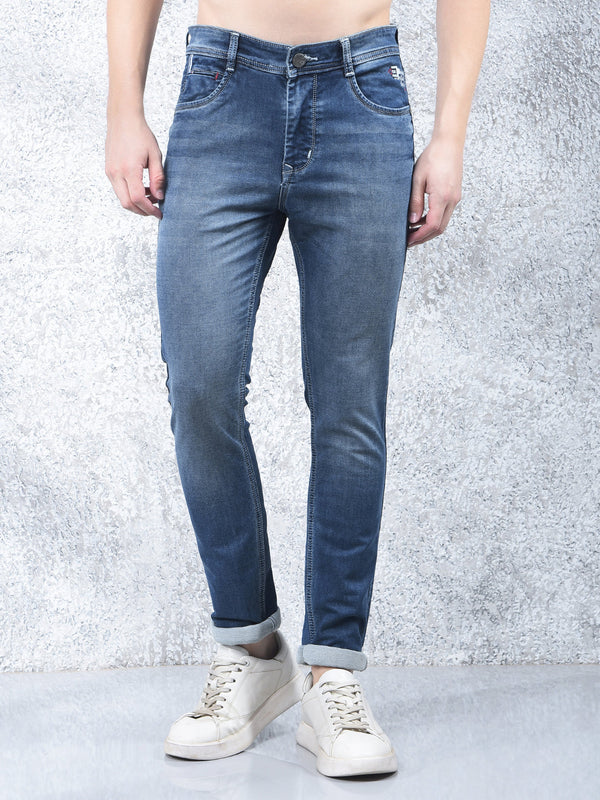 DONLAY DUSTY BLUE ULTRA-FIT JEANS