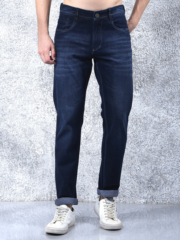 DONLAY DARK BLUE NARROW-FIT JEANS