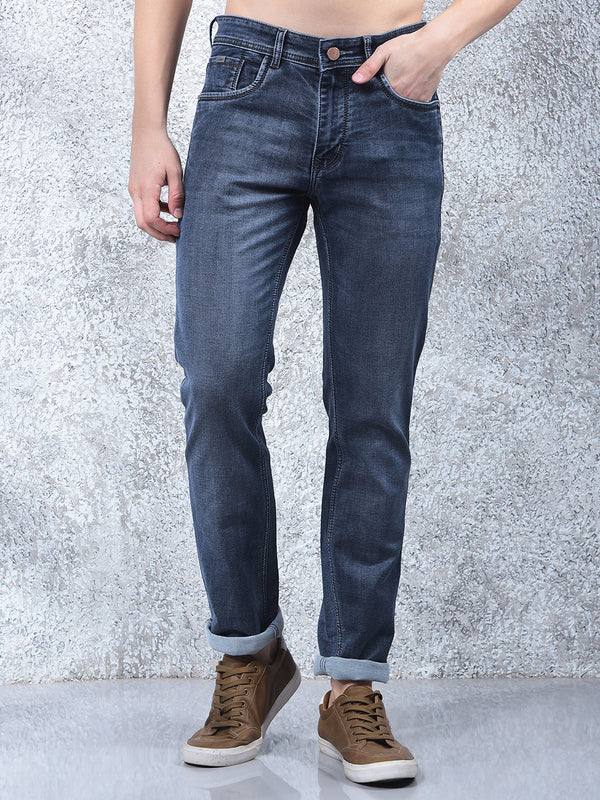 COBB DARK BLUE NARROW-FIT PREMIUM JEANS