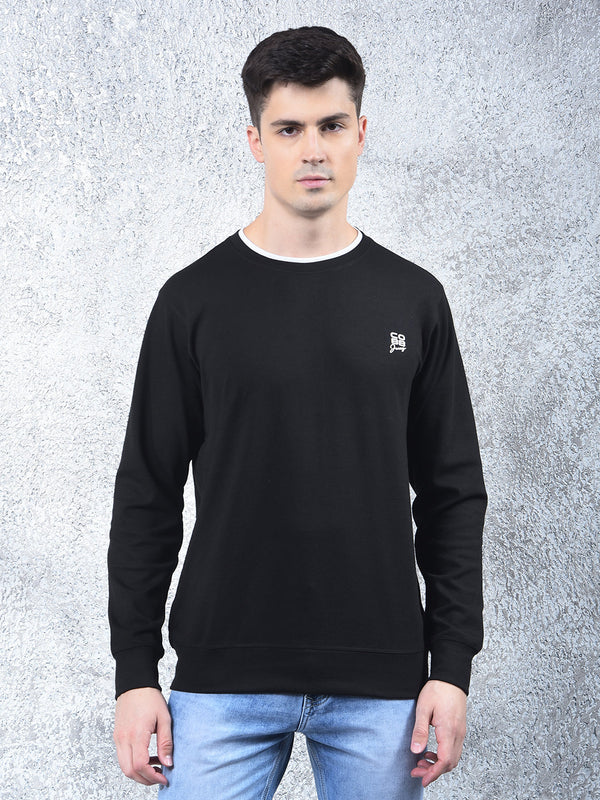COBB SOLID BLACK FULL-SLEEVE T-SHIRT