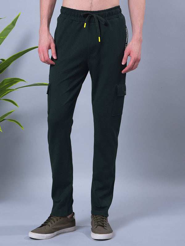 COBB BOTTLE GREEN PRINTED FIVE-POCKET CARGO SUMMER LOWER