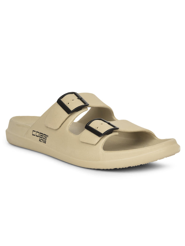 COBB MEN'S BEIGE SLIDERS