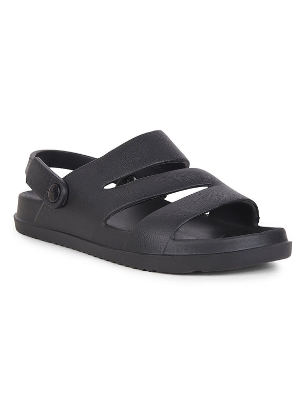 COBB MEN'S BLACK SLIDER SANDALS
