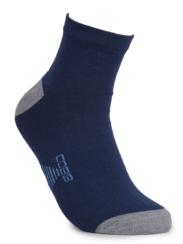 COBB BLUE PRINTED HALF-ANKLE SOCKS