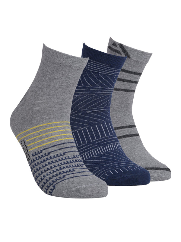 COBB PACK OF 3 ASSORTED HALF-ANKLE SOCKS