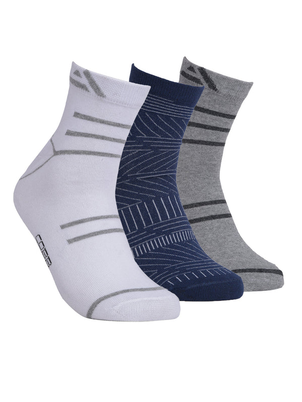 COBB PACK OF 3 ASSORTED HALF-ANKLE SOCKS