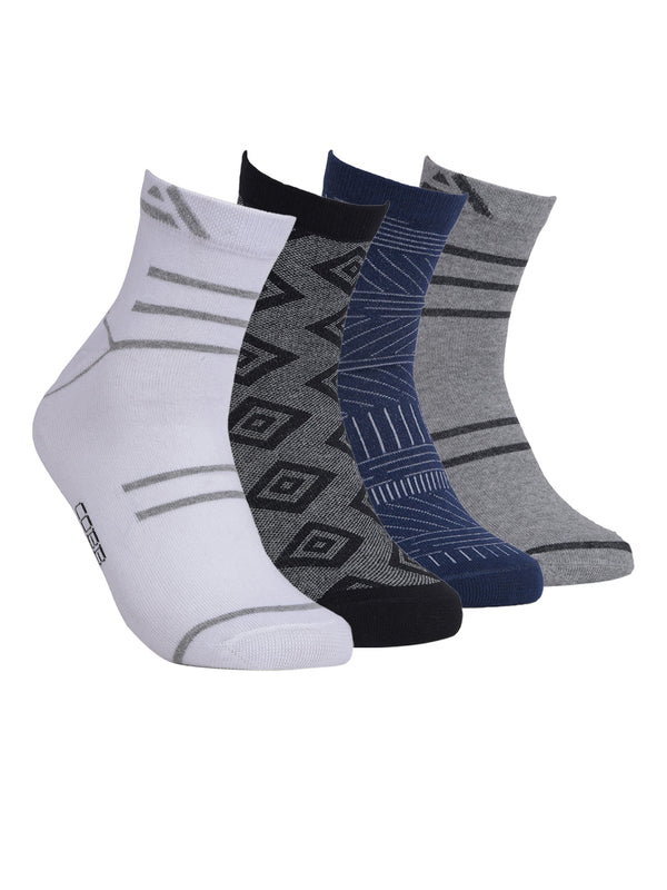 COBB PACK OF 4 ASSORTED HALF-ANKLE SOCKS
