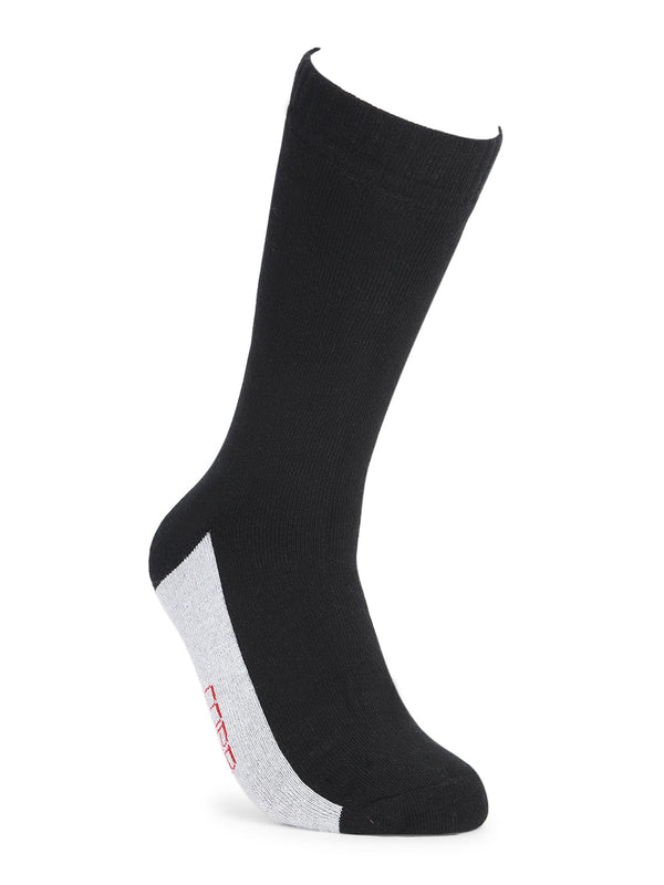 COBB BLACK GREY COLOUR-BLOCK FULL-LENGTH SOCKS
