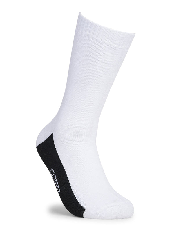 COBB WHITE BLACK COLOUR-BLOCK FULL-LENGTH SOCKS