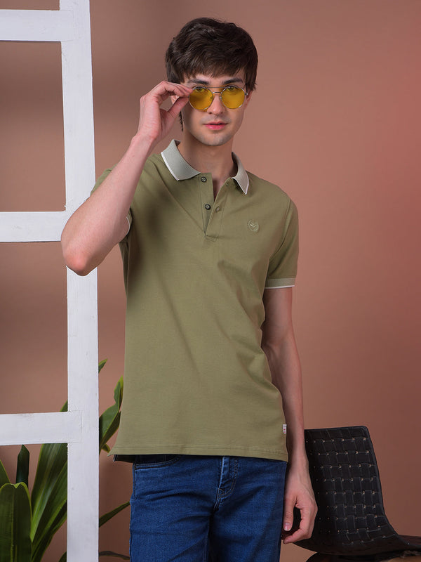 COBB SOLID PISTA POLO NECK T-SHIRT