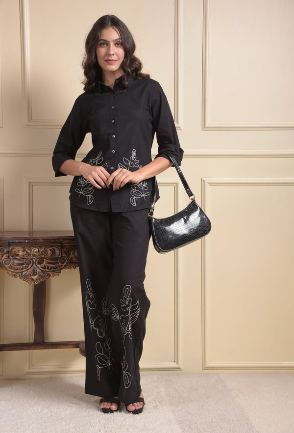 MISS FOREVER BLACK CO-ORD SET