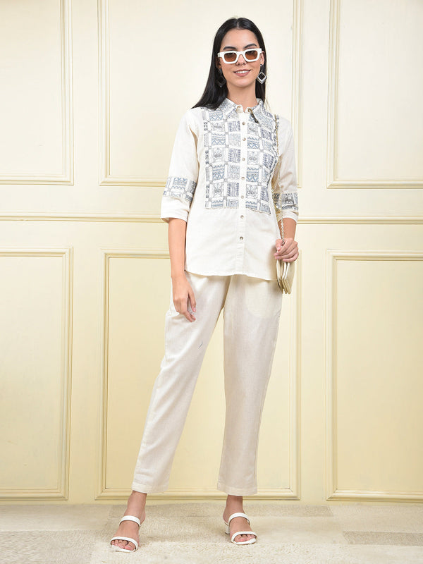 MISS FOREVER CREAM CO-ORD SET